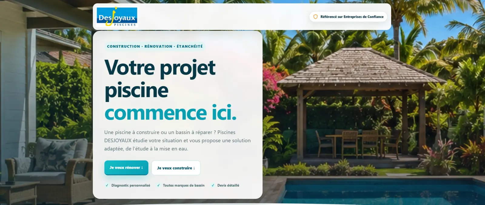 Landing page Desjoyaux